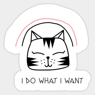 I do what i want Sticker